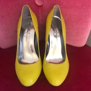 Yellow Jessica Simpson 4”heels